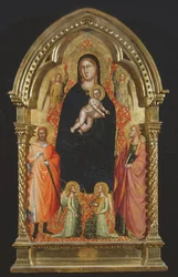Madonna and Child Enthroned with Saints Catherine and Giuliano and Angels